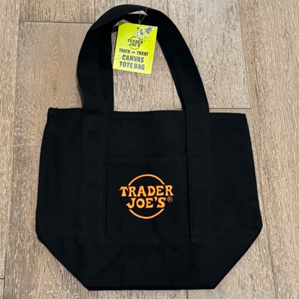 NWT Trader Joe's Limited Edition Halloween 2025 Mini Canvas Tote Bag